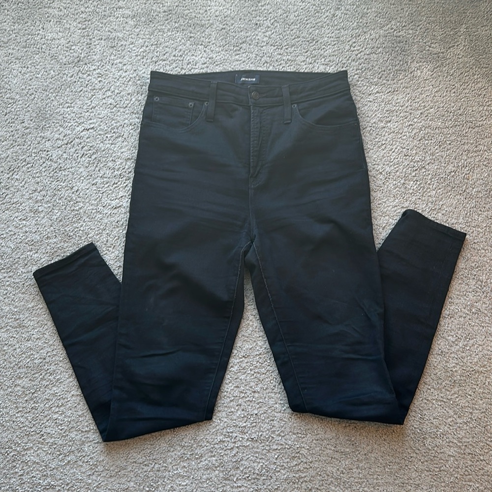 J.Crew Black High-rise curvy toothpick jeans-31T